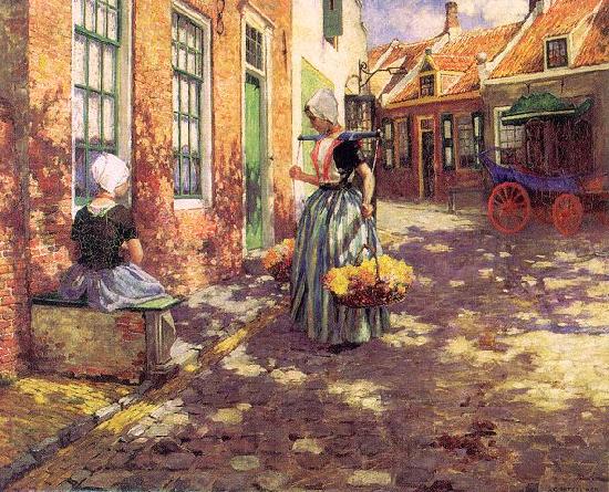 George Hitchcock Dutch Flower Girls